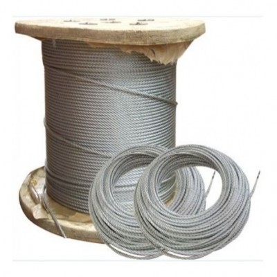 Cable Guaya En Acero Alma Acero Galvanizado 1/2  X 1000 Mts